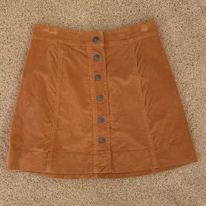 Button up mini skirt